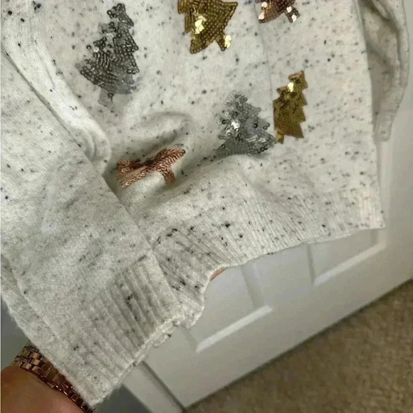 Karen Scott Petite Sequined-Tree Sweater, Created for Macy's. - Picture 6 of 11